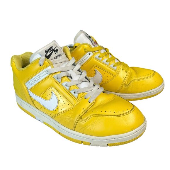 Supreme x Nike Air Force 2 Yellow Sneakers Shoes Men\'s Size 12 AA0871-717 main image 4